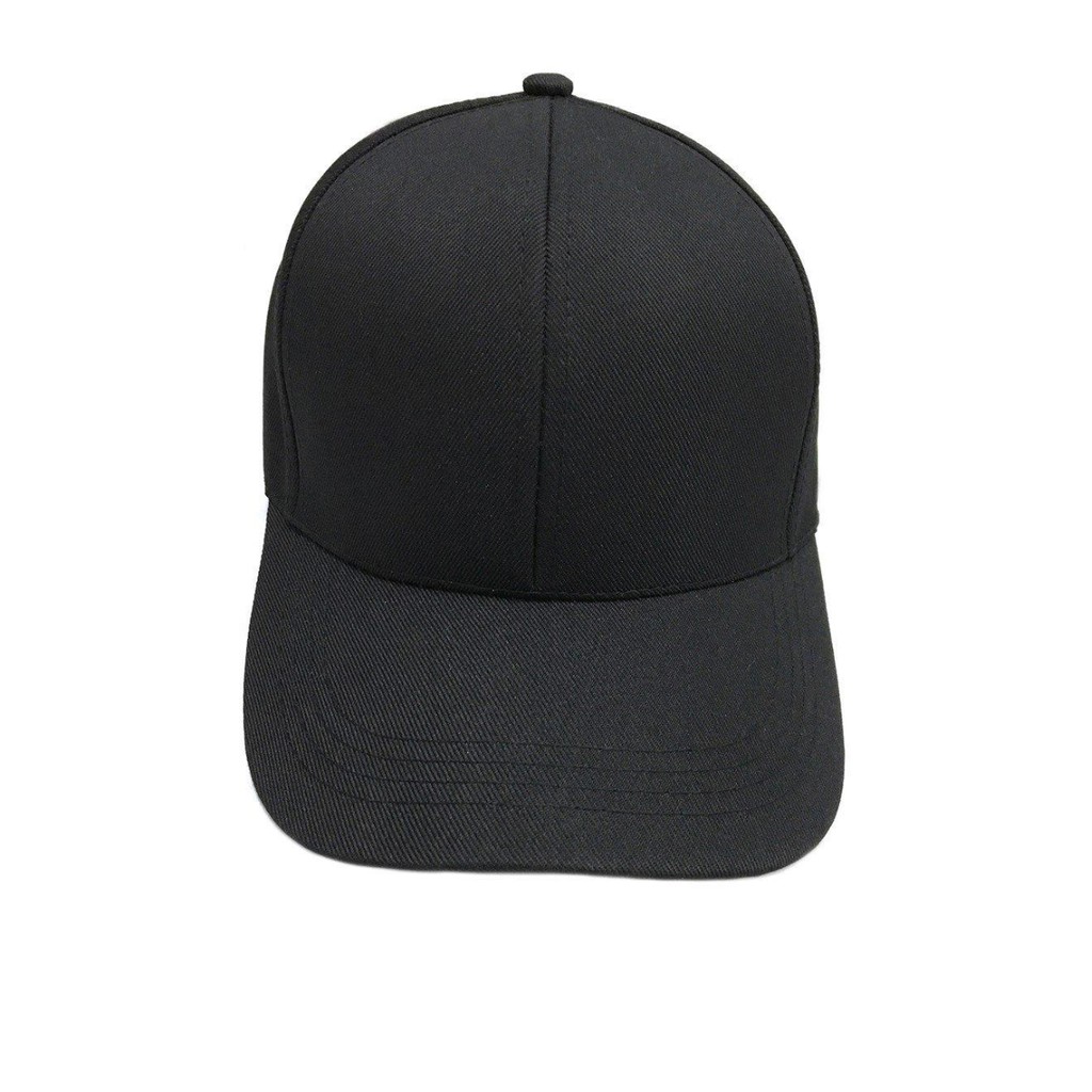 MŨ NÓN lưỡi trai trơn đen