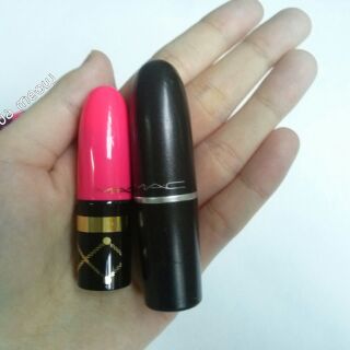 [Tách set] Son MAC mini Nutcracker sweet RED lipstick kit