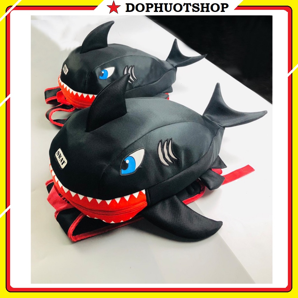 Balo Cá Mập SWAT BABY SHARK Siêu Cute Vải Lưới