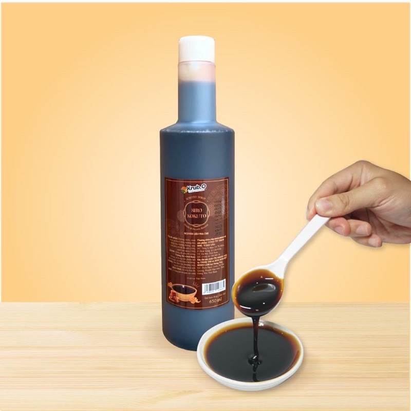 Siro/ Syrup Kokuto OKINAWA chai 650ml- DÙNG LÀM TRÀ SỮA KIM CƯƠNG ĐEN SIÊU HOT