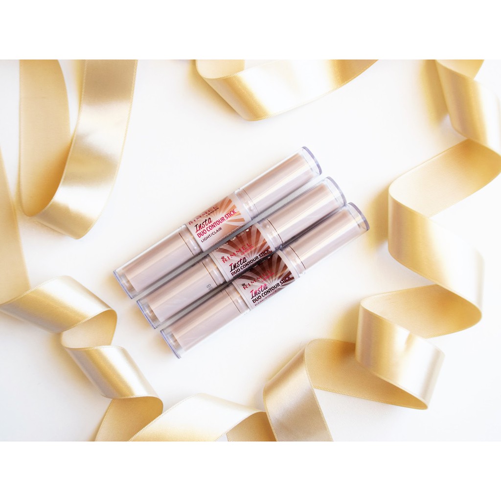 THỎI ĐÁNH KHỐI VÀ BẮT SÁNG DẠNG KEM 2 ĐẦU RIMMEL LONDON INSTA DUO CONTOUR STICK 4G CHÍNH HÃNG - 5037