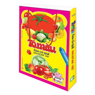 Sách - Túi Tô Màu Rau-Củ-Quả Song Ngữ Anh-Việt