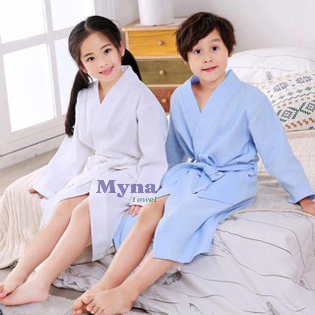 Áo choàng tắm cao cấp 100% cotton dùng trong khách sạn, spa, du lịch