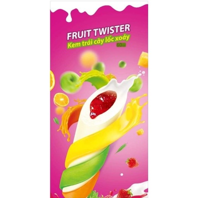 Kem Trái Cây Lốc Xoáy Aice / Fruit Twister  60ml - giao hỏa tốc Hồ Chí Minh
