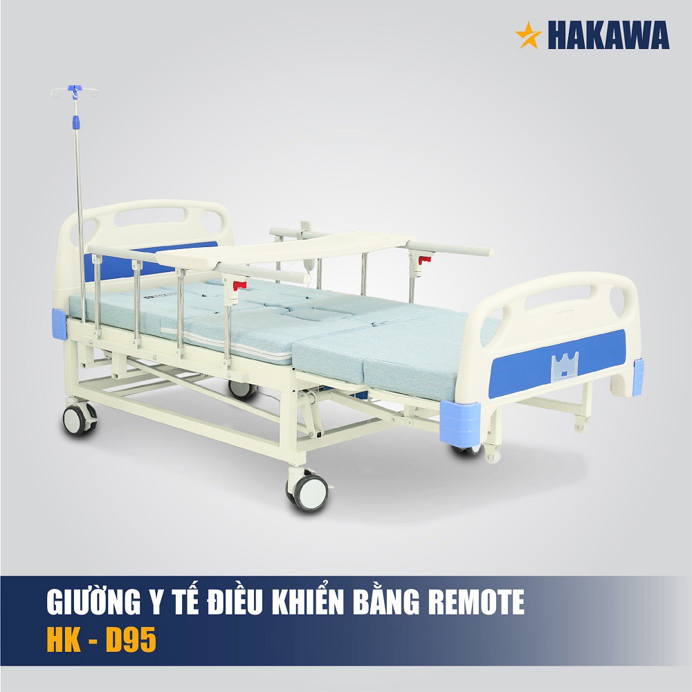 Giường y tế điều khiển bằng remote HAKAWA HK-D95 - Phân phối chính hãng - Bảo hành 2 năm chính hãng