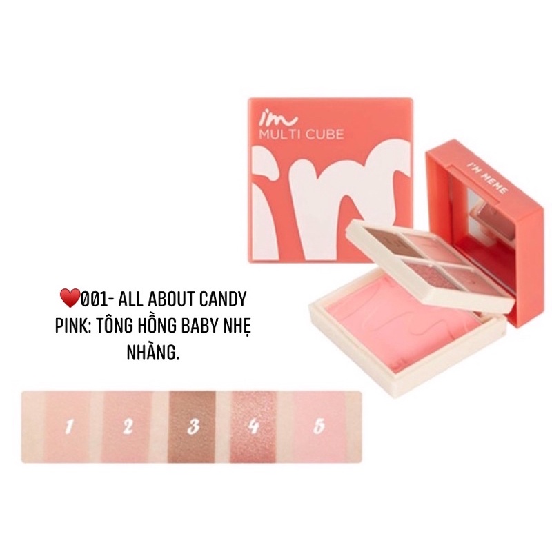H27 - BẢNG MẮT VÀ MÁ HỒNG 2in1 I’M MEME I’M MULTI CUBE | BigBuy360 - bigbuy360.vn