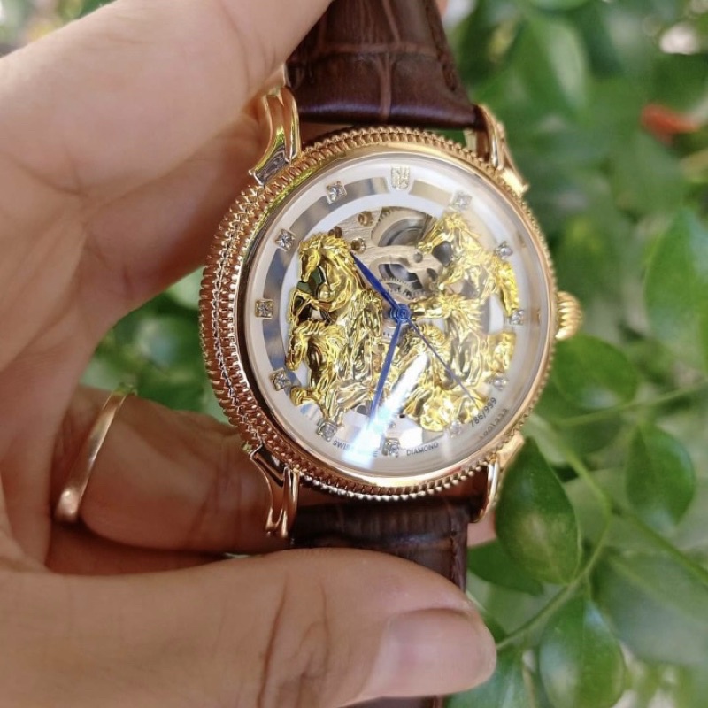 Đồng hồ cơ nam picter style dây da Mặt Ngựa phi-Chạy tự động siêu bền bỉ như những chú ngựa hướng tới thành công | BigBuy360 - bigbuy360.vn