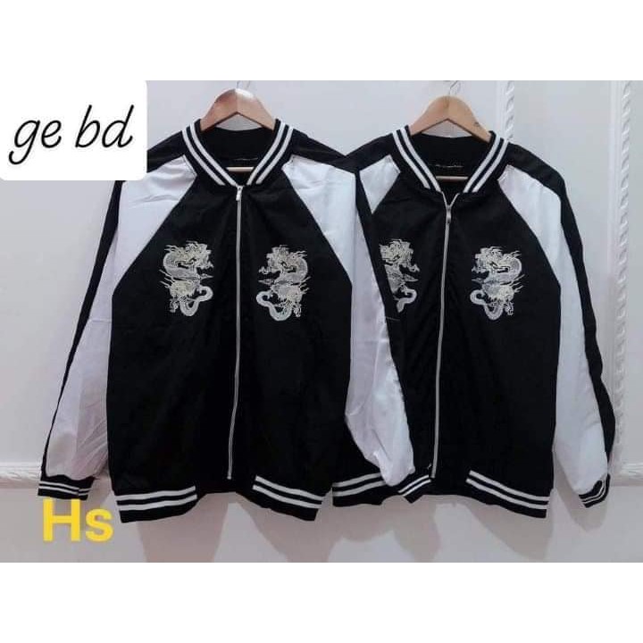 Áo Khoác Bomber In Rồng Unisex Hot Trend 2021 Áo Khoác Thu Đông Chất Kaki Dày Dặn Ấm Áp Xưởng May DCS