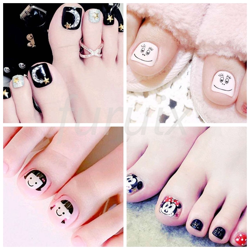 Sticker dán móng chân thời trang jj001 ~ jj021