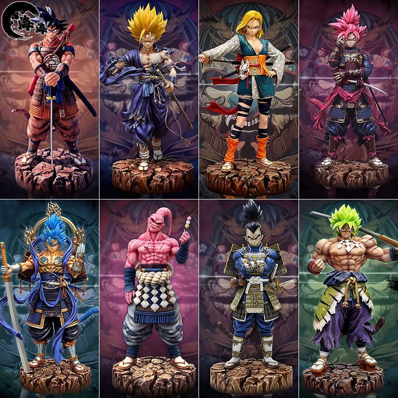 Mô Hình Nhân Vật Samurai LK Vegeta Pink Monkey King Broly No. Bộ 18 Mô Hình Tượng Buo Đầy Đủ