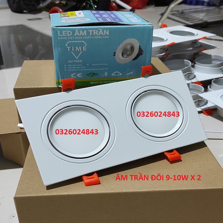 Âm trần đôi 10wx2 đổi 3 mầu mặt mờ