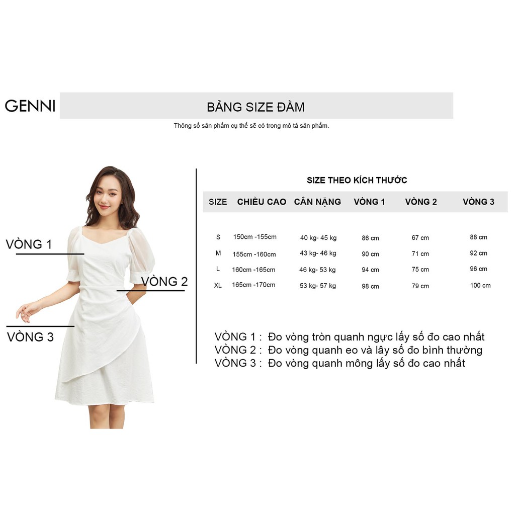Váy sơ mi tay dơi phối đai eo GV004 - Genni | BigBuy360 - bigbuy360.vn