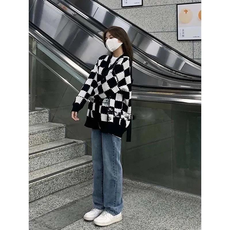 Áo Khoác Cardigan Ô Bánh biscuits Đen Xanh Form Rộng Nam Nữ Cúc Cài Chất Nỉ đẹp