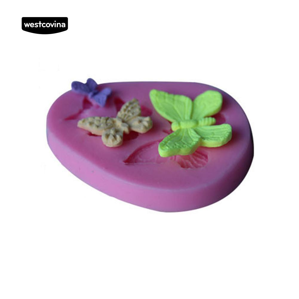 Khuôn Silicone Làm Bánh Đa Năng Tiện Lợi Hình Bướm Xinh Xắn