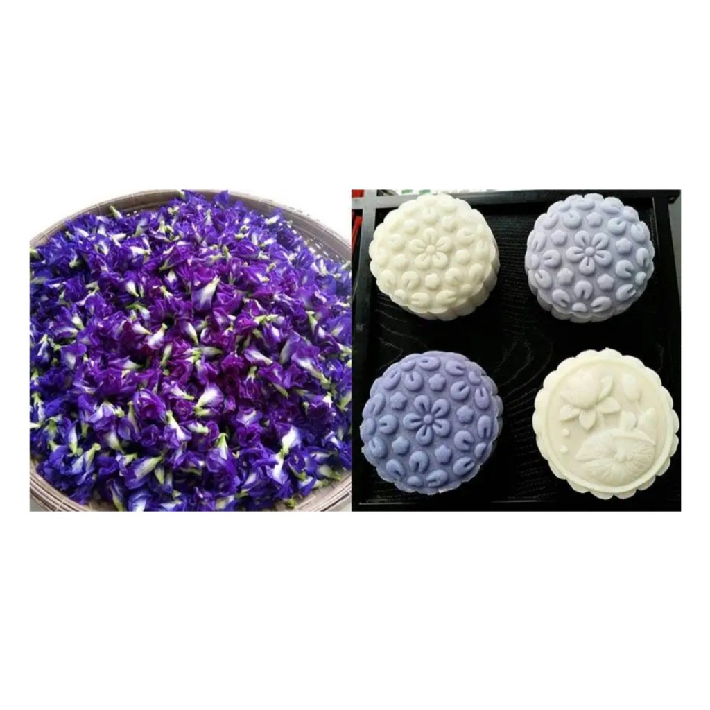 Hoa đậu biếc khô tạo màu xanh nước biển cho thực phẩm - túi 50gr