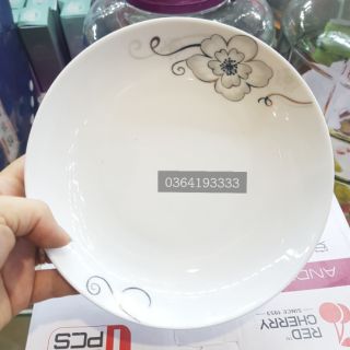 Đĩa sứ sâu lòng 18cm