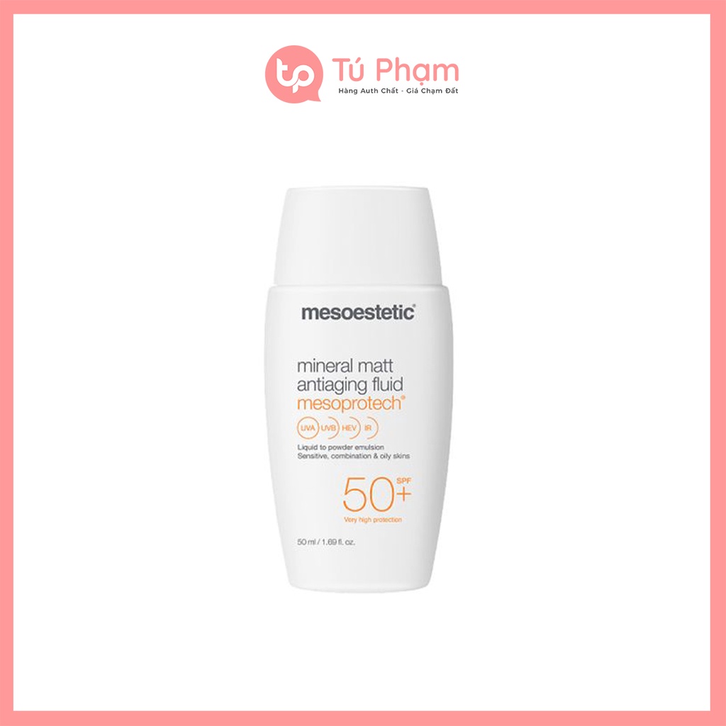 Kem Chống Nắng Mesoestetic Mesoprotech Mineral Matt SPF 50+ 50ml