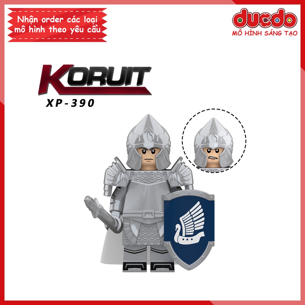 Minifigures lính Gondor The Lord Of The Rings chúa nhẫn - Đồ Chơi Lắp Ghép Xếp Hình Mini Mô hình KORUIT KT1051