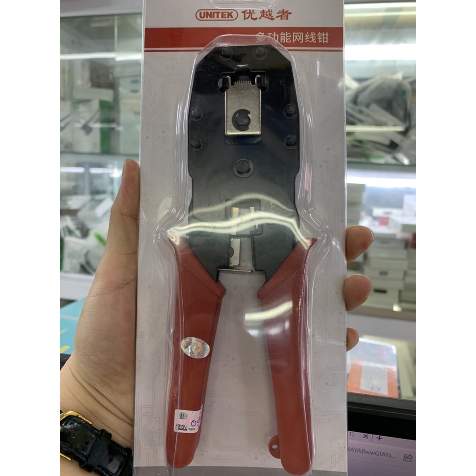 Kìm Bấm Mạng Đa Năng RJ45/RJ11 Unitek OT37RD - Hàng Chính Hãng