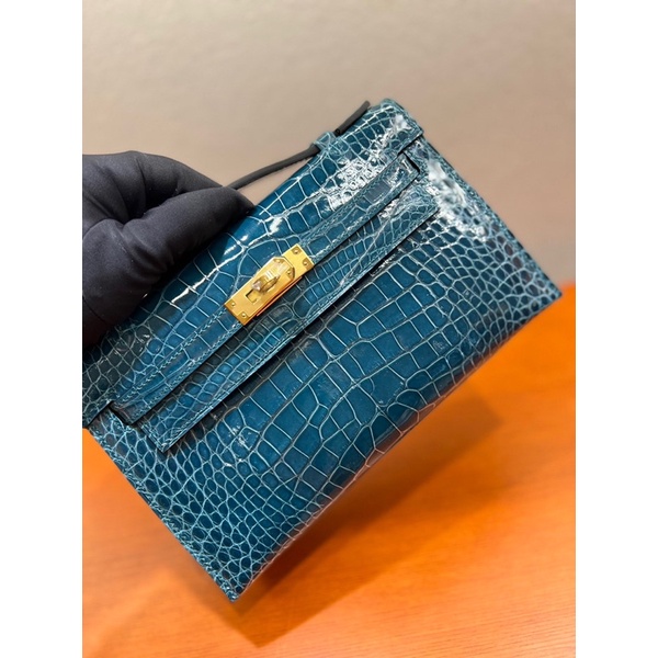 Túi xách nữ thương hiệu Hermes Kelly 22cm da cá sấu cao cấp