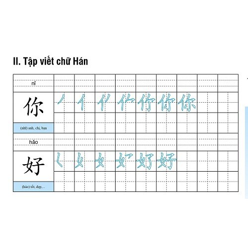 Sách - Tập Viết Chữ Hán Theo Giáo Trình Hán Ngữ Phiên Bản Mới