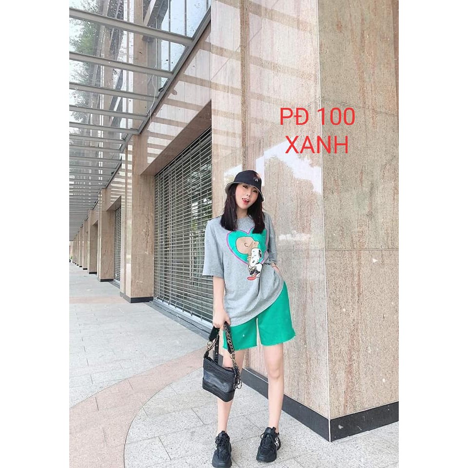 Set đồ bộ đùi coton 100% cao cấp PĐ