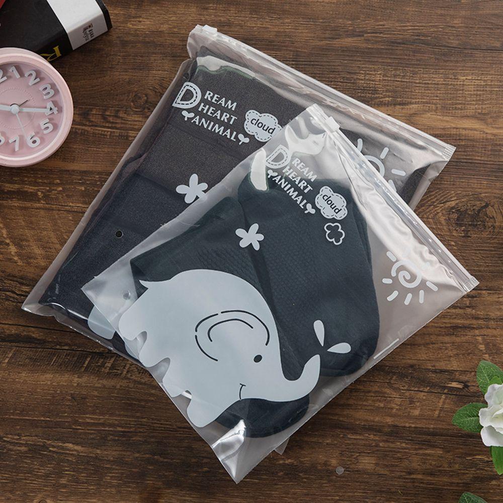 LEISURE Set 1 / 5 Túi Đựng Giày Trong Suốt Chống Thấm Nước Có Khóa Kéo Tiện Dụng Mang Theo Du Lịch