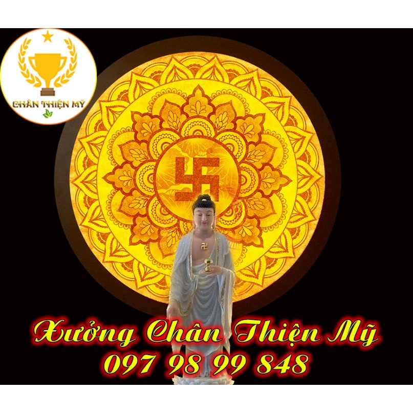 Đèn hào quang trúc chỉ in thờ Phật_TP1