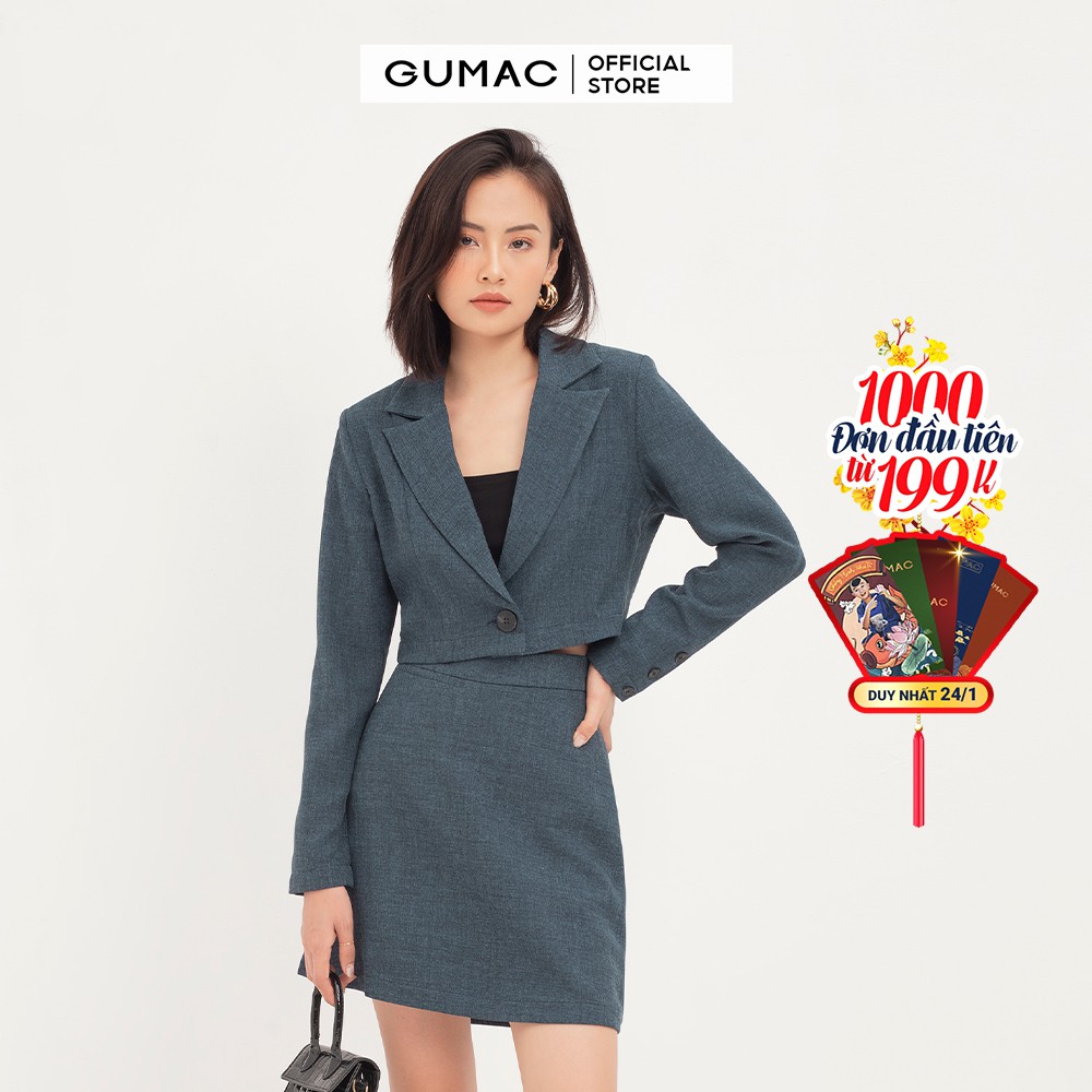 Chân váy nữ dáng A GUMAC VA1264 | BigBuy360 - bigbuy360.vn