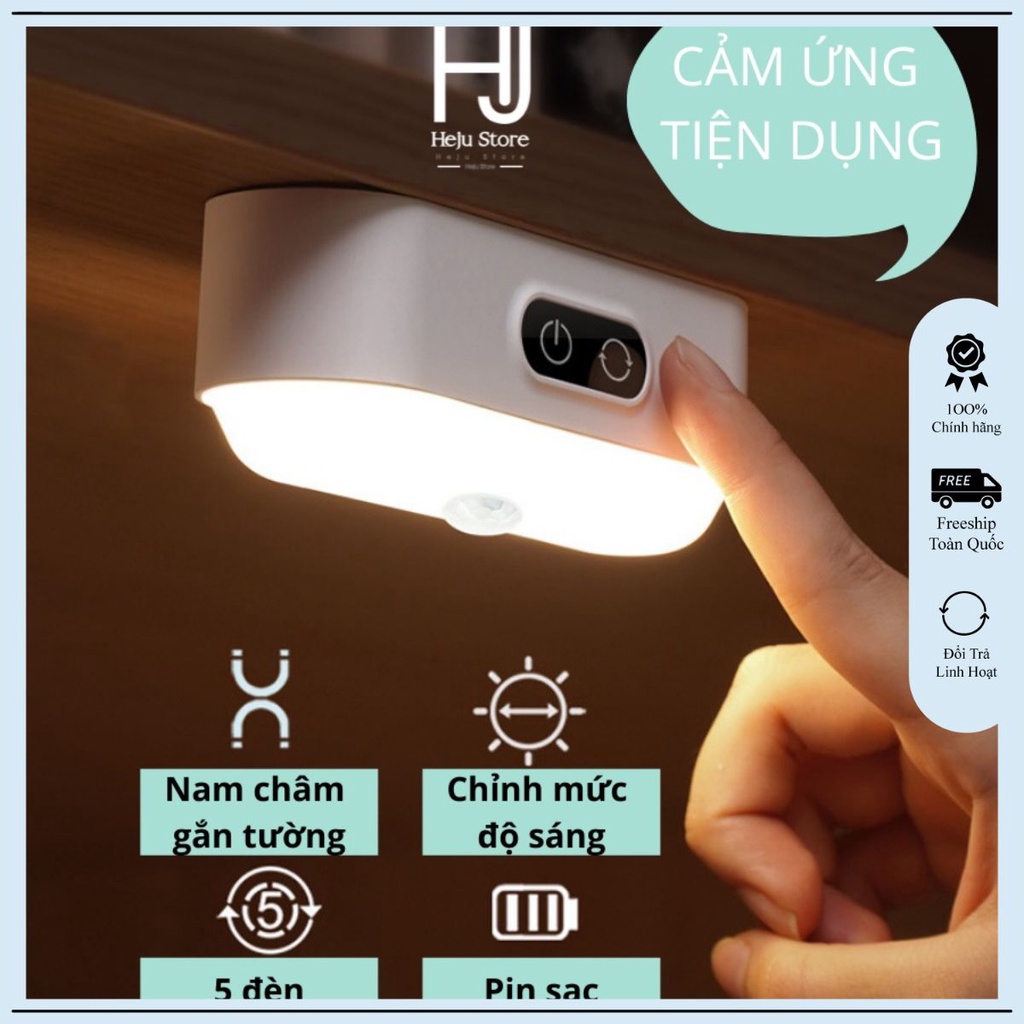 Đèn ngủ đầu giường thông minh cảm ứng cực sáng - Sạc usb - Đèn ký túc xá sinh viên