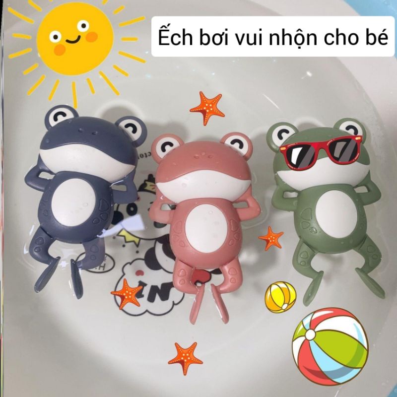 Đồ chơi phòng tắm ếch bơi lội Đồ chơi thả bồn tắm ếch vặn cót cho bé