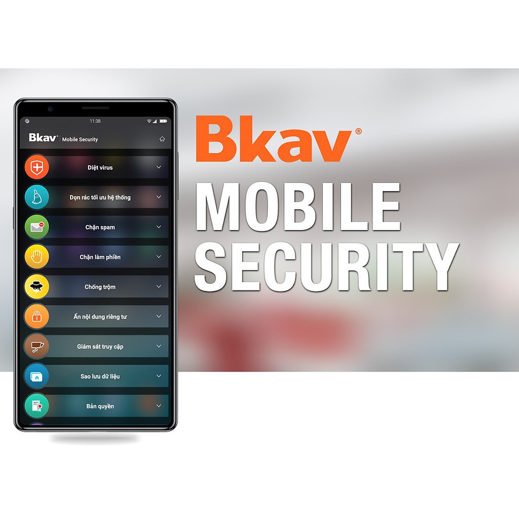 Phần Mềm Bảo Vệ Điện Thoại Bkav Mobile Security - Hàng Chính Hãng