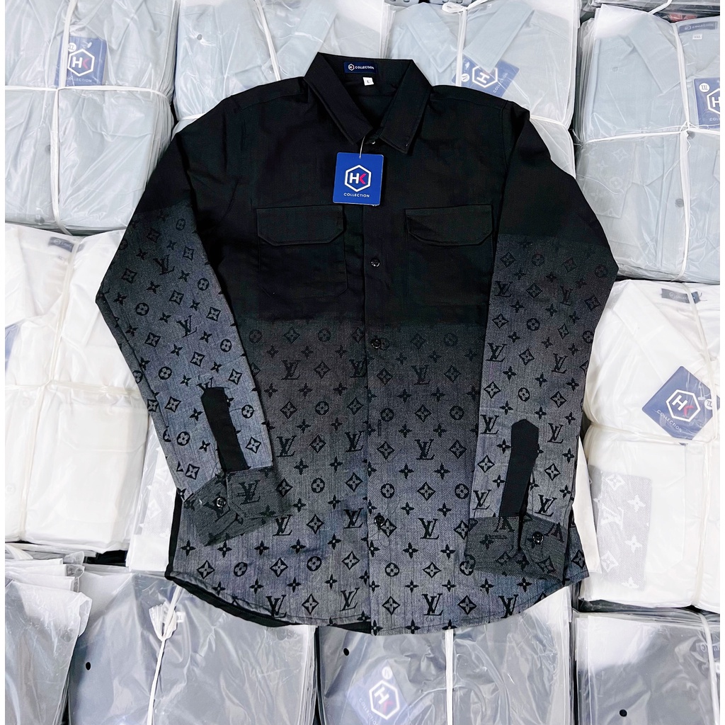 Áo sơ mi nam đũi tay dài+[FREESHIP]+loang màu mẫu mới cao cấp-AHFASHION