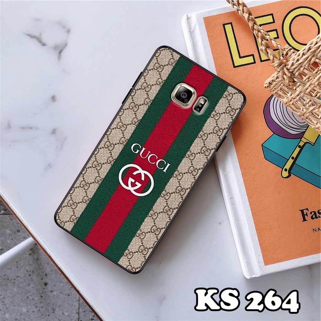 Ốp lưng Samsung S7 - Samsung S7 Edge - Ốp in hình ＧＵＣＣＩcực sang trọng - Lưng nhám viền TPU