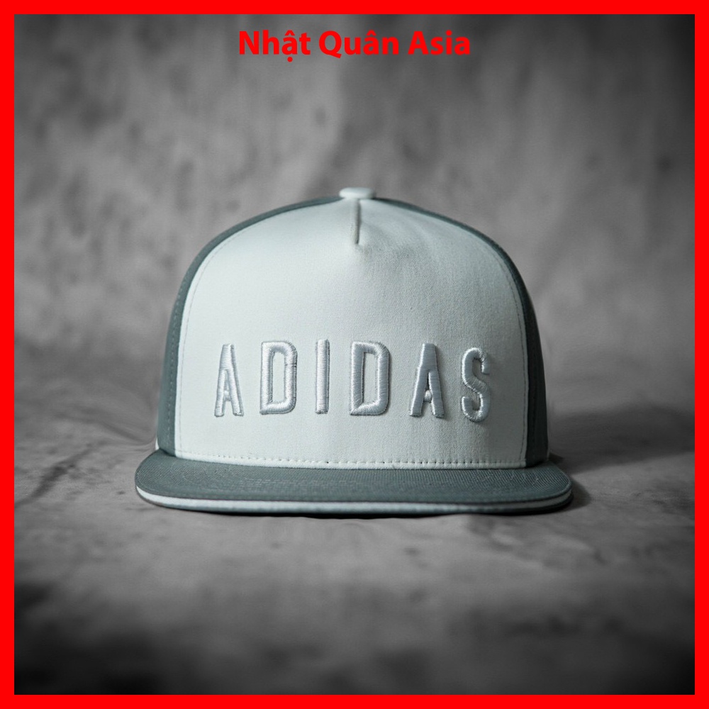 Mũ nón kết lưỡi trai Adidas Original snapback xám thêu chữ nổi cao cấp form đẹp cá tính
