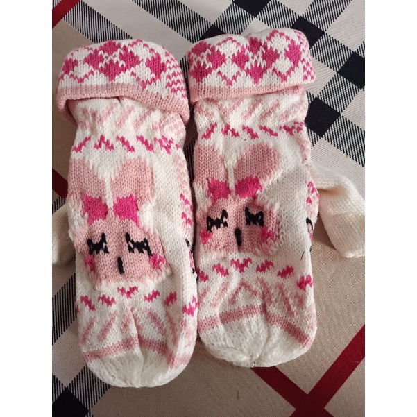 💥sale✨thanh lý mã găng tay len lót nỉ bé gái dưới 10 tuổi