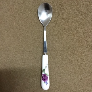 Thìa inox cán sứ cao cấp