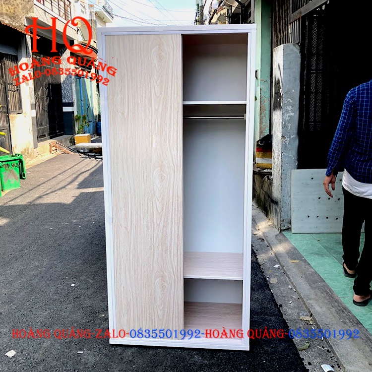 Tủ Quần áo 2 Cánh Lùa_Tủ Nhựa Đài Loan --Miên phí giao hàng HCM