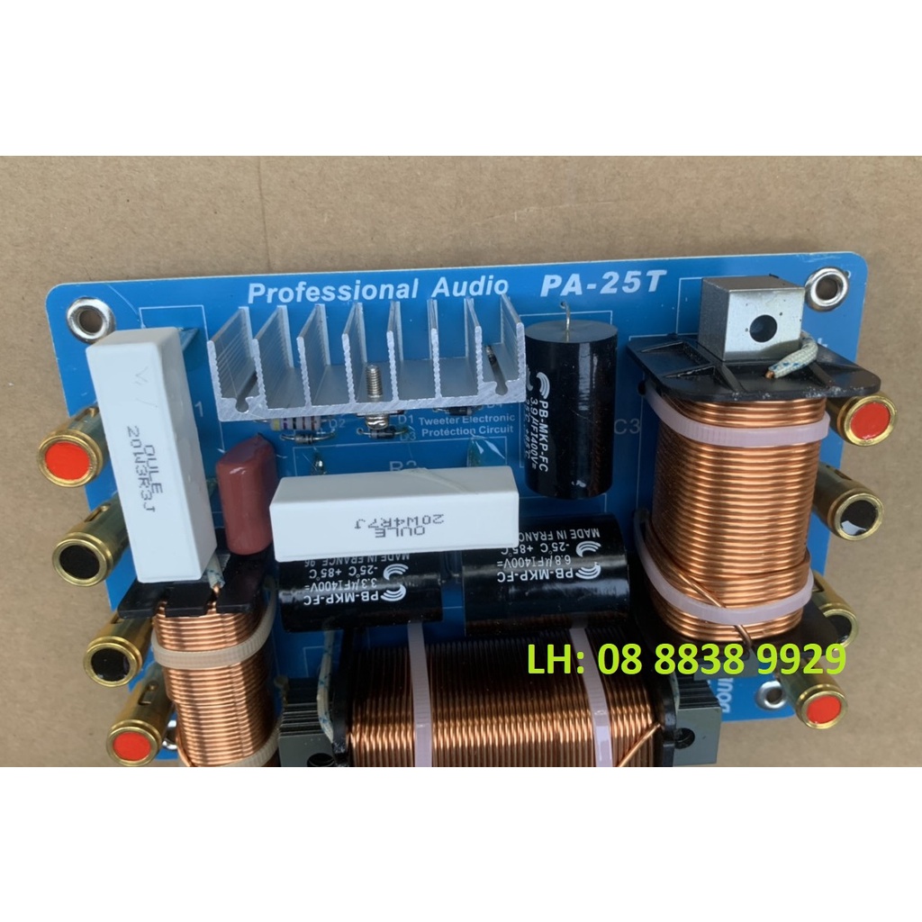 MẠCH PHÂN TẦN FULL ĐÔI PA-25T CÔNG SUẤT LỚN 2 BASS & 1 TREBLE NHẬP KHẨU - GIÁ 1 MẠCH