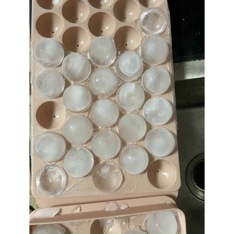 KHAY LÀM ĐÁ 33 VIÊN, LÀM THẠCH VIÊN TRÒN