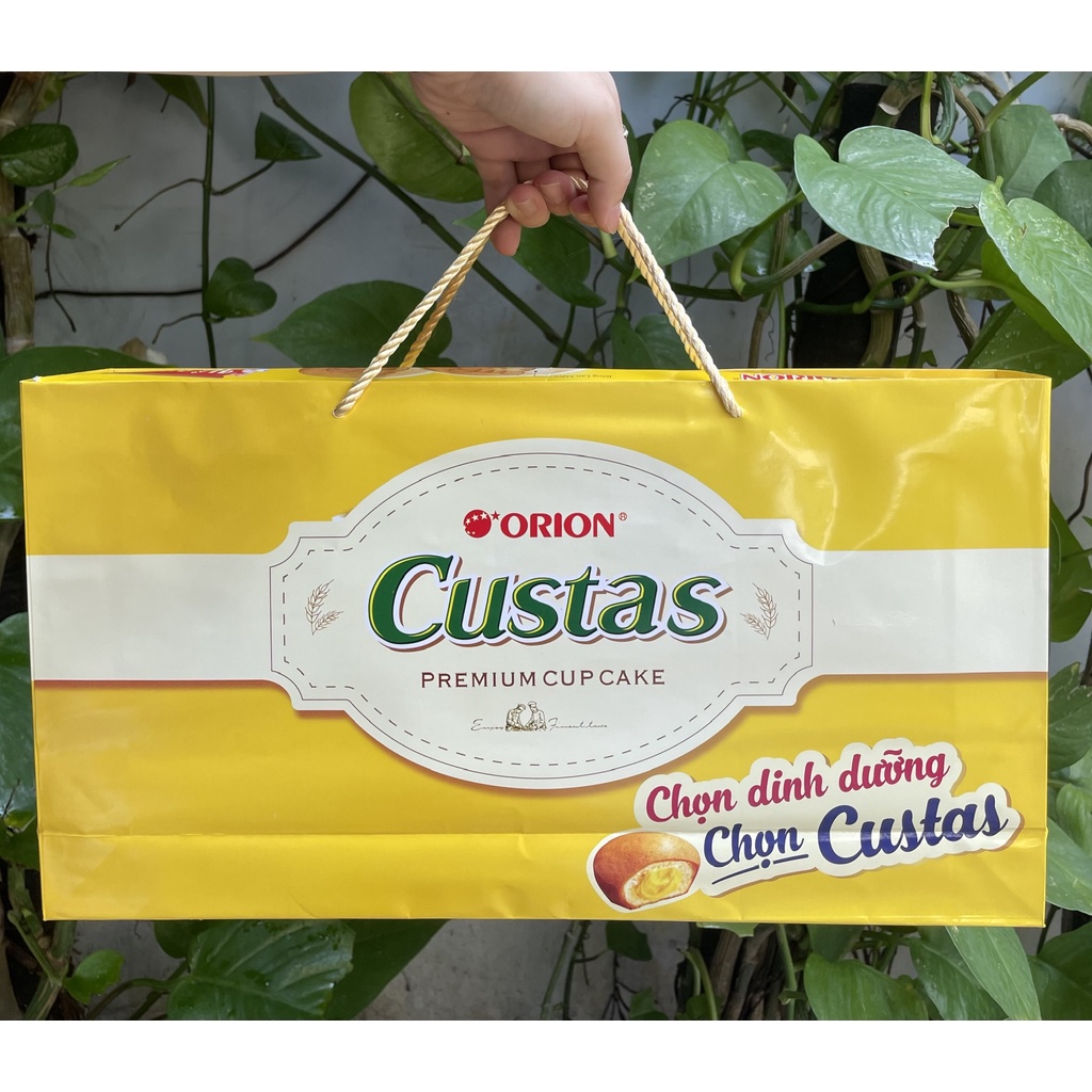 Bánh Custas Orion Kem Trứng (Hộp 20 cái + túi giấy)