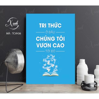 Combo 2 tranh 50x70cm và 4 tranh 40x40cm cực độc đáo cho văn phòng tặng đinh treo tranh