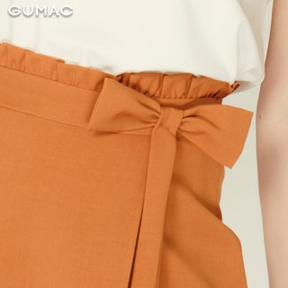 Váy tà đắp phối nơ VA956 GUMAC