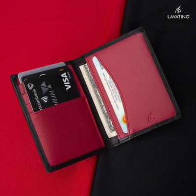 Ví Nữ Đựng Thẻ Da Bò Cao Cấp Chính Hãng Lavatino LION 09