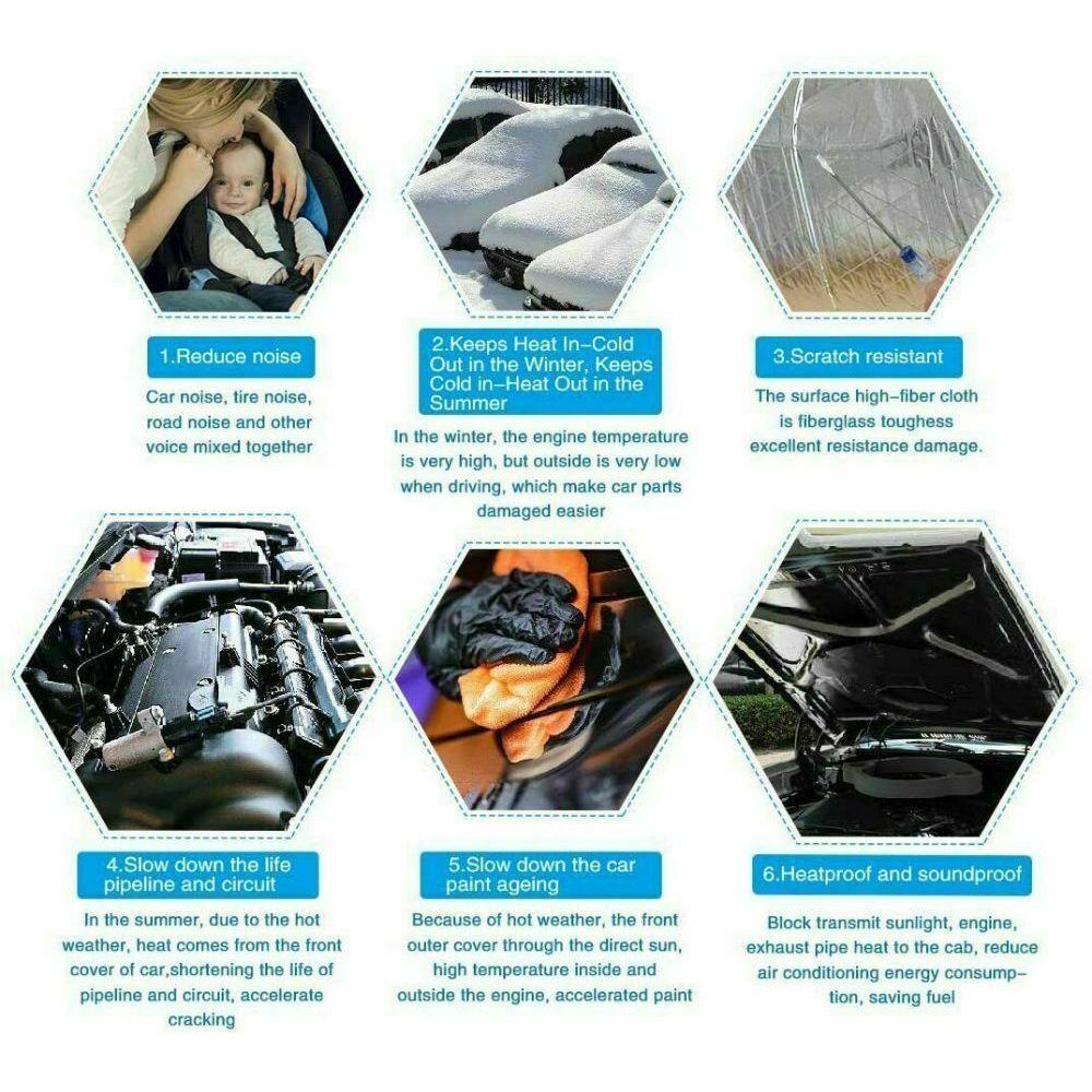 Bộ 10 Tấm Thảm Giảm Âm Không Gây Tiếng Ồn Trang Trí Xe Hơi