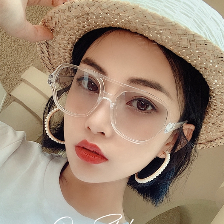 Mắt kính kim loại cầu kính kép thời trang bắt mắt