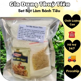 Set 1 kí bột làm bánh tiêu ngon rẻ  ( kèm mè và bột áo)