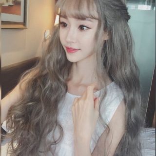 Tóc Bạch Kim Xoăn Mái Thưa