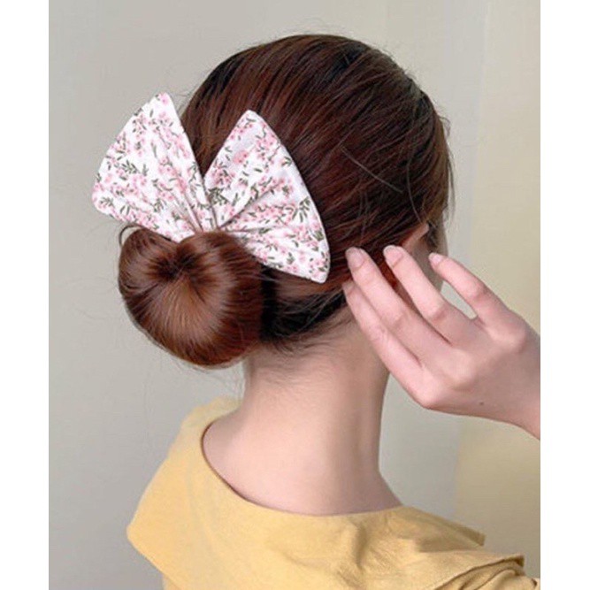 Kẹp tóc xoắn nơ siêu xinh