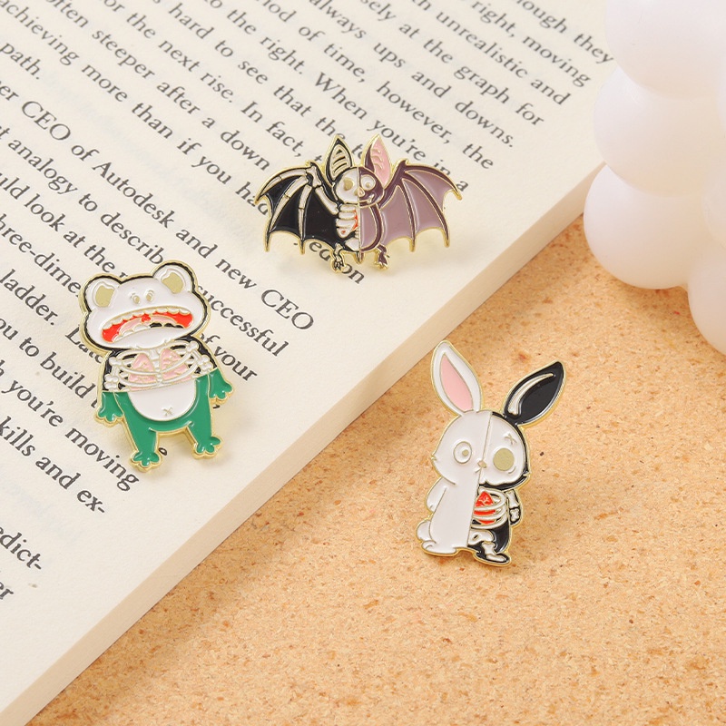Ghim Cài Áo Hình Mèo Ma Quái Hoạt Hình Thời Trang Cho Nam Và Nữ